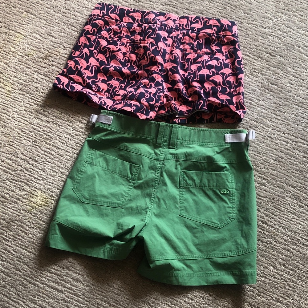 Flamingo J Crew Stio hiking zip pockets EUC both size 4 low rise - Picture 4 of 7